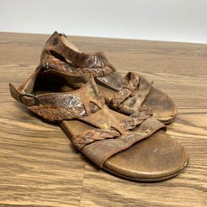 Roan by Bed Stu Posey Womens Brown Leather Strap Sandals Shoes 7.5